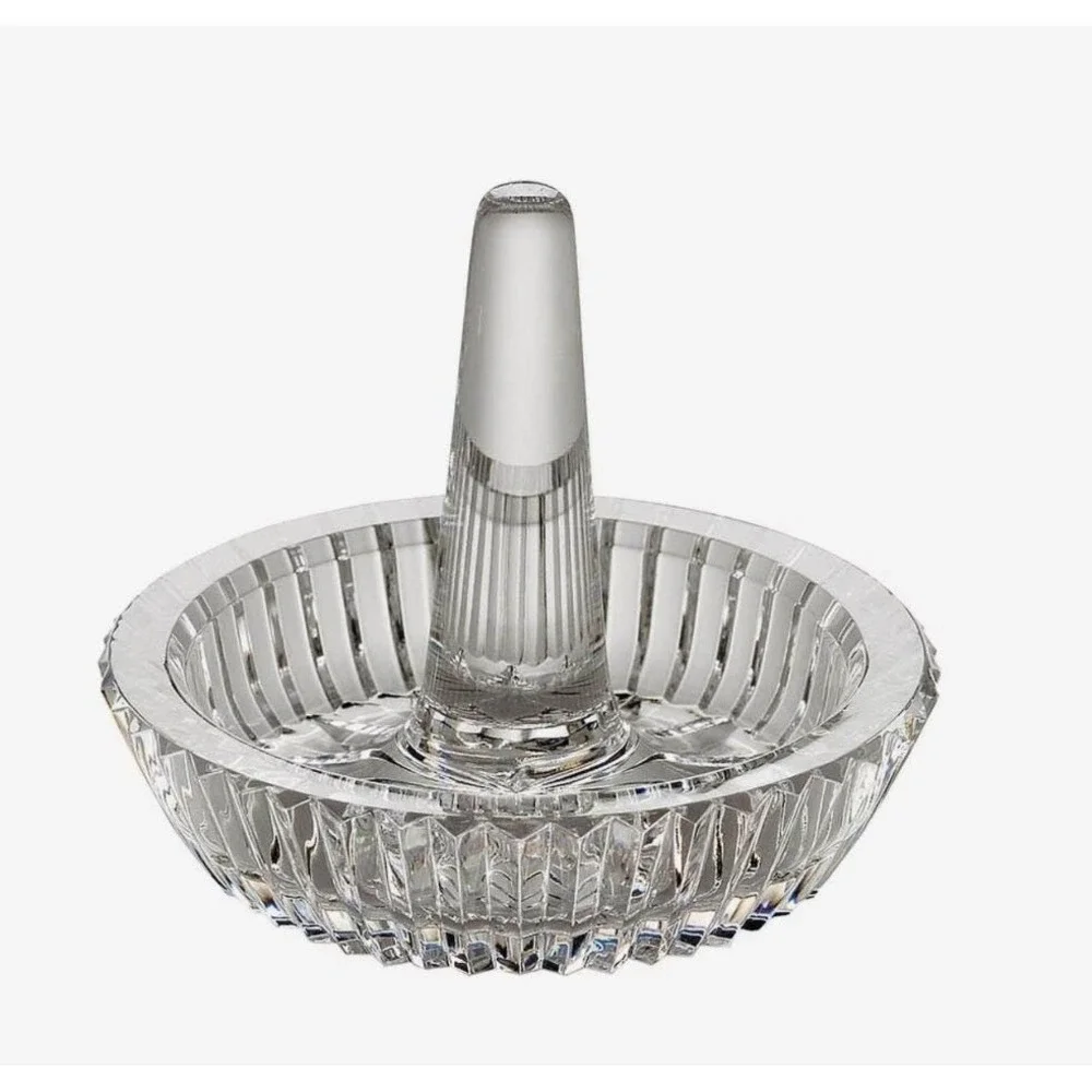 Waterford Crystal 3-1/8 Round Ring Trinket Jewelry Vanity Dish Holder